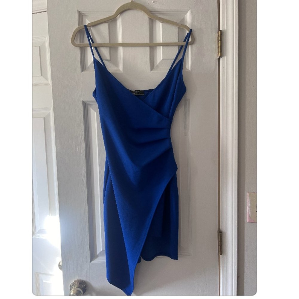 Blue mini dress